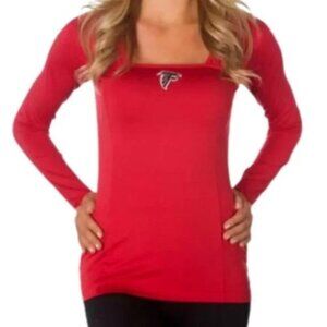 NWT Women's NFL‎ Atlanta Falcons Long Sleeve Fitted Top Shirt - LARGE